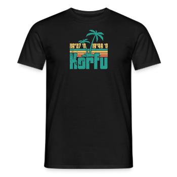 Griechische Flagge Balkan Athen Hellenisch Korfu - Männer T-Shirt - Schwarz - Vorne - AI Model Male 178 light (178cm)