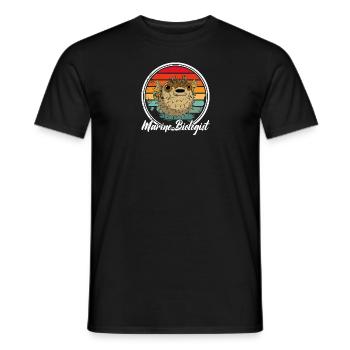 Kugelfisch Fisch Ozean Meer Ballonfisch Tier - Männer T-Shirt - Schwarz - Vorne - AI Model Male 178 light (178cm)