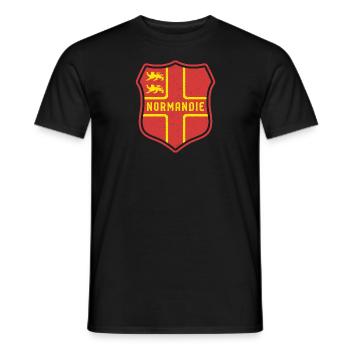 Normannisch Falgge Normandie Region Urlaub Strand - Männer T-Shirt - Schwarz - Vorne - AI Model Male 178 light (178cm)