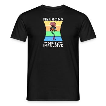 Gehirn Arzt Neurologie Anatomie Neurochirurg - Männer T-Shirt - Schwarz - Vorne - AI Model Male 178 light (178cm)