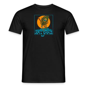 Hindu Buddhist Krishna Yoga Zen Buddhist - Männer T-Shirt - Schwarz - Vorne - AI Model Male 178 light (178cm)