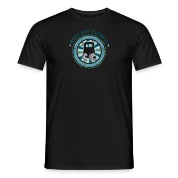 Kettlebell Muskelaufbau Fitness Hantel Sport - Männer T-Shirt - Schwarz - Vorne - AI Model Male 178 light (178cm)