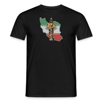 Antike Sanskrit Zurvan Zoroastrismus Persien - Männer T-Shirt - Schwarz - Vorne - AI Model Male 178 light (178cm)