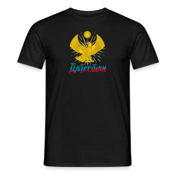 Dagestan Herkunft Adler Kaukasus Papakha - Männer T-Shirt - Schwarz - Vorne - AI Model Male 178 light (178cm)