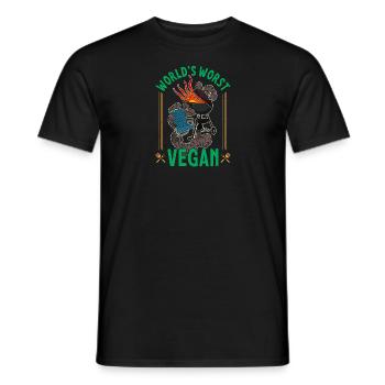 BBQ Fleisch Grillen Hinterhof Sommer Grill - Männer T-Shirt - Schwarz - Vorne - AI Model Male 178 light (178cm)