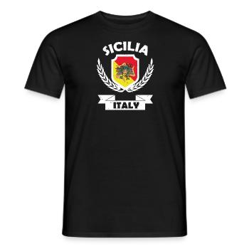Sizilien Region Italien Sicilia Italia Catania - Männer T-Shirt - Schwarz - Vorne - AI Model Male 178 light (178cm)