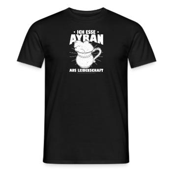 Döner Ayran Getränk Joghurt Imbiss Kebab Salz - Männer T-Shirt - Schwarz - Vorne - AI Model Male 178 light (178cm)