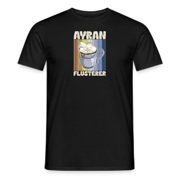 Ayran Getränk Türkei Döner Imbiss Joghurt Salz - Männer T-Shirt - Schwarz - Vorne - AI Model Male 178 light (178cm)