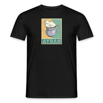 Ayran Becher Döner Kebab Türkei Türlisch Milch - Männer T-Shirt - Schwarz - Vorne - AI Model Male 178 light (178cm)