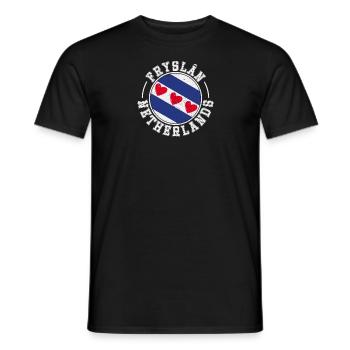 Königstag Niederlande Flagge Holzschuh Reise - Männer T-Shirt - Schwarz - Vorne - AI Model Male 178 light (178cm)