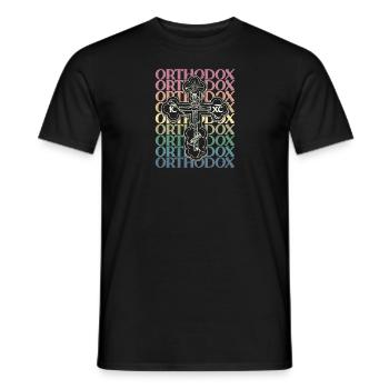 Serbien Balkan Orthodox Christentum Glaube - Männer T-Shirt - Schwarz - Vorne - AI Model Male 178 light (178cm)