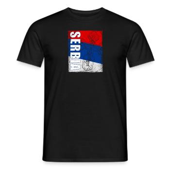 Serbien Orthodox Balkan Christentum Belgrad - Männer T-Shirt - Schwarz - Vorne - AI Model Male 178 light (178cm)
