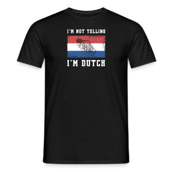 Niederlande Klomp Amsterdam Kunst Holzschuhe - Männer T-Shirt - Schwarz - Vorne - AI Model Male 178 light (178cm)