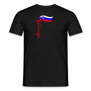 Slovenija Herkunft Slowenische Flagge Balkan - Männer T-Shirt - Schwarz - Vorne - AI Model Male 178 light (178cm)