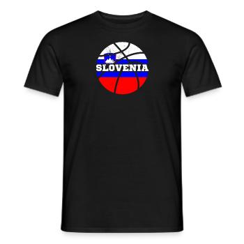 Slowenien Balkanland Slovenija Flagge Reise - Männer T-Shirt - Schwarz - Vorne - AI Model Male 178 light (178cm)