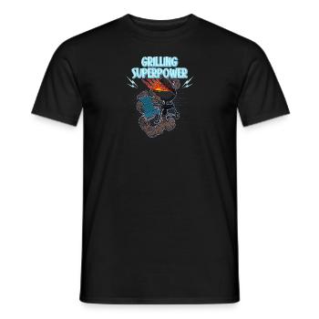 Barbecue Sommer Vater Grillen Fleisch Party - Männer T-Shirt - Schwarz - Vorne - AI Model Male 178 light (178cm)