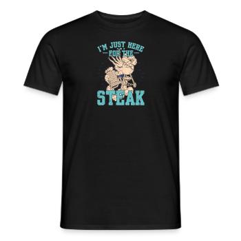 Männergrill Vater BBQ Fleisch Hinterhof Party - Männer T-Shirt - Schwarz - Vorne - AI Model Male 178 light (178cm)