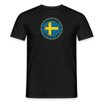 Schweden Schwedisch Sverige Urlaub Wikinger Volk - Männer T-Shirt - Schwarz - Vorne - AI Model Male 178 light (178cm)