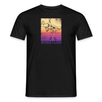 Wrestler Athlet Wrestling Suplex Ringen Sport - Männer T-Shirt - Schwarz - Vorne - AI Model Male 178 light (178cm)