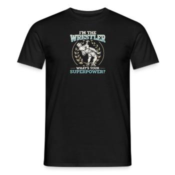 Wrestling Sportart Wrestler Suplex Ringen Sport - Männer T-Shirt - Schwarz - Vorne - AI Model Male 178 light (178cm)