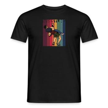 Wrestling Kampfsportler Kämpfer Wrestler Judo - Männer T-Shirt - Schwarz - Vorne - AI Model Male 178 light (178cm)
