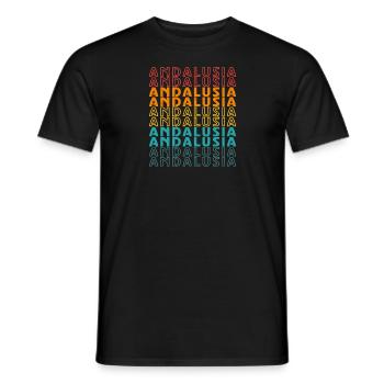 Spanien Sevilla Andalusien Iberische Flagge - Männer T-Shirt - Schwarz - Vorne - AI Model Male 178 light (178cm)