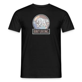 Binturong Bärenkatze Polynesien Natur Borneo - Männer T-Shirt - Schwarz - Vorne - AI Model Male 178 light (178cm)