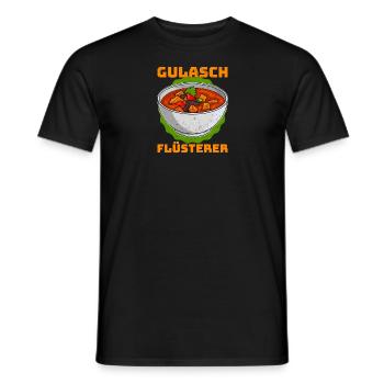 Ungarisch Rezept Gulasch Ungarn Gericht Koch - Männer T-Shirt - Schwarz - Vorne - AI Model Male 178 light (178cm)