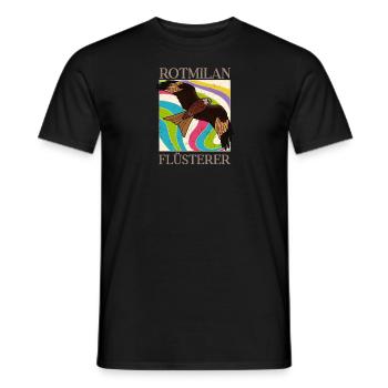 Natur Vogel Rotmilan Griefvogel Vogelmotiv - Männer T-Shirt - Schwarz - Vorne - AI Model Male 178 light (178cm)