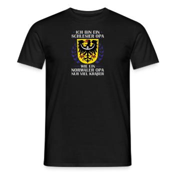 Oberschlesien Wappen Schlesisch Provinz - Männer T-Shirt - Schwarz - Vorne - AI Model Male 178 light (178cm)