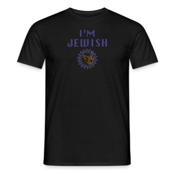Dreidelspiel Chanukka Jude Spiel Hebräisch - Männer T-Shirt - Schwarz - Vorne - AI Model Male 178 light (178cm)