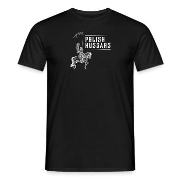 Husaren Polen Husaria Kavallerie Polska Flagge Erb - Männer T-Shirt - Schwarz - Vorne - AI Model Male 178 light (178cm)