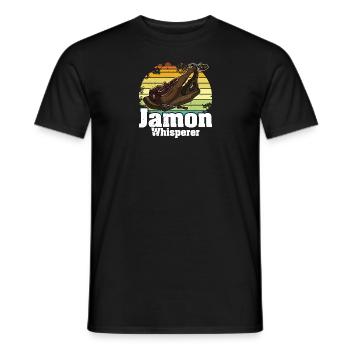 Andalusien Spanien Jamon Schinken Vorspeise Küche - Männer T-Shirt - Schwarz - Vorne - AI Model Male 178 light (178cm)