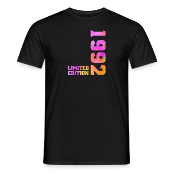 Limited Edition 1992 Anniversary Gift 1992 - Men's T-Shirt - black - Front - AI Model Male 178 light (178cm)