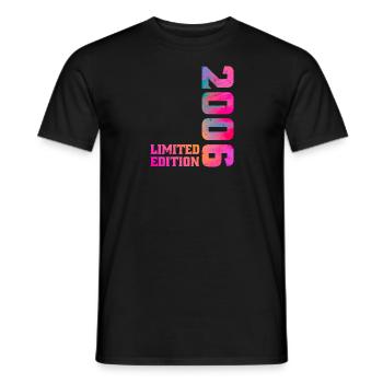 Limited Edition 2006 Anniversary Gift 2006 - Men's T-Shirt - black - Front - AI Model Male 178 light (178cm)