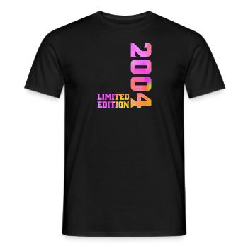 Limited Edition 2004 Anniversary Gift 2004 - Men's T-Shirt - black - Front - AI Model Male 178 light (178cm)
