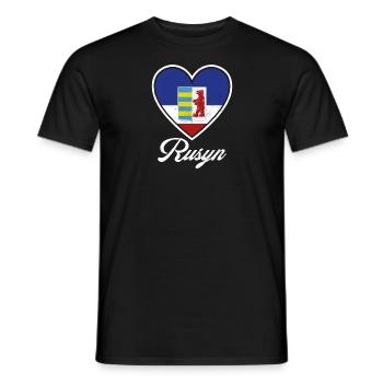 Rusyn Karpaten Diaspora Ethnische Gruppe - Männer T-Shirt - Schwarz - Vorne - AI Model Male 178 light (178cm)