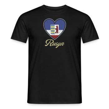 Rusyn Karpaten Diaspora Ethnische Gruppe - Männer T-Shirt - Schwarz - Vorne - AI Model Male 178 light (178cm)