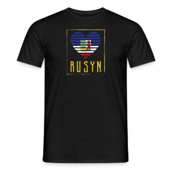 Rusyn Kiewer Rus Slawen Herkunft Karpaten - Männer T-Shirt - Schwarz - Vorne - AI Model Male 178 light (178cm)