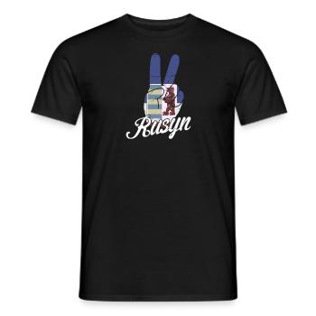 Rusnak Rusyn Ostslawen Karpaten Diaspora - Männer T-Shirt - Schwarz - Vorne - AI Model Male 178 light (178cm)
