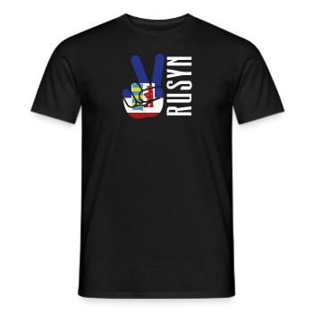 Rusyn Volk Rusnak Ruthenen Diaspora Slawen - Männer T-Shirt - Schwarz - Vorne - AI Model Male 178 light (178cm)