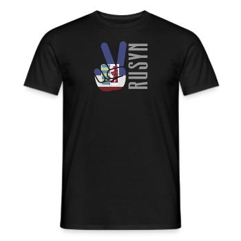 Rusyn Volk Rusnak Ruthenen Diaspora Slawen - Männer T-Shirt - Schwarz - Vorne - AI Model Male 178 light (178cm)