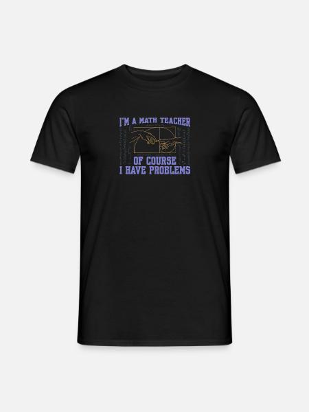 Sezione Aurea Fibonacci Matematica Arte Spirale - T-shirt uomo - nero