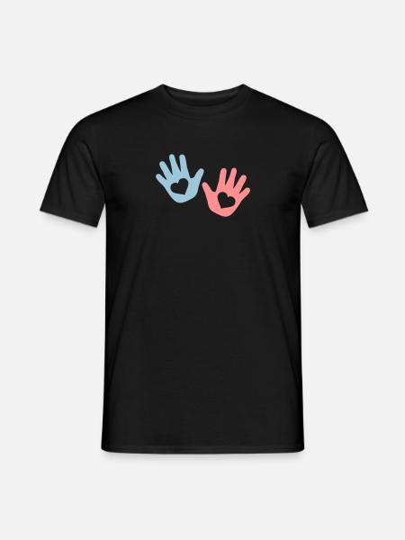 Hände - Männer T-Shirt - Schwarz