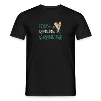 Irland irish Dance Tanzschule Schuhe Spruch - Männer T-Shirt - Schwarz - Vorne - AI Model Male 178 light (178cm)