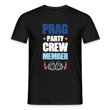 Prag Party Crew - Männer T-Shirt - Schwarz - Vorne - AI Model Male 178 light (178cm)