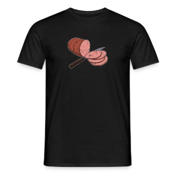Bologna Italia Italienische Küche Wurst Essen - Männer T-Shirt - Schwarz - Vorne - AI Model Male 178 light (178cm)