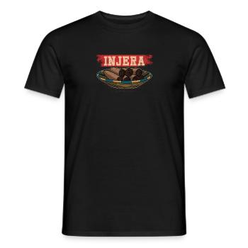 Injera eritrische Küche Essen Brot Backen - Männer T-Shirt - Schwarz - Vorne - AI Model Male 178 light (178cm)