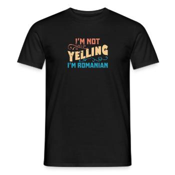 Balkan Rumänien Rumäne Urlaub Reise Volk - Männer T-Shirt - Schwarz - Vorne - AI Model Male 178 light (178cm)
