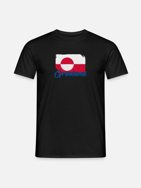 Grönland Kalaallit Nunaat Dänisch Insel - Männer T-Shirt - Schwarz